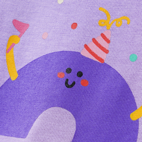 Mädchen T-Shirt mit Geburtstagszahl 2