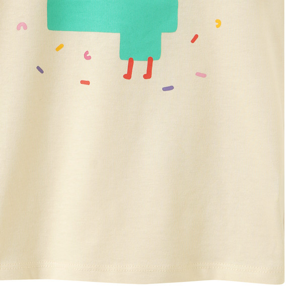 Meisjes T-shirt met verjaardagsnummer 4