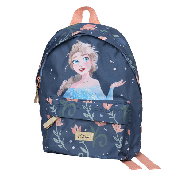 De rugzak van de ijskoningin donkerblauw / koraal / groen