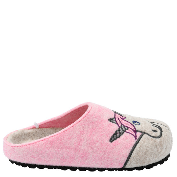 Mädchen Hausschuhe mit Einhorn-Motiv