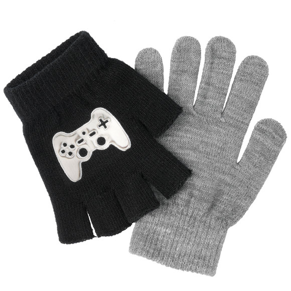 2 paar Jongens Handschoenen met motief