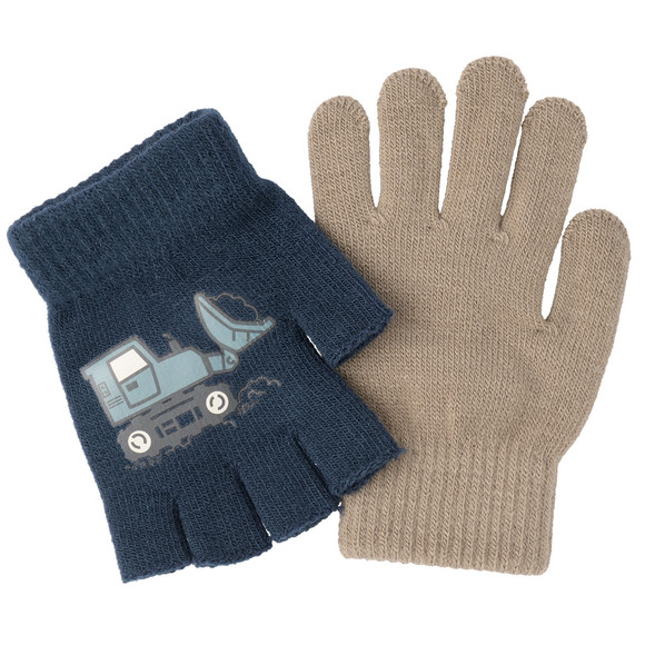 2 paar Jongens Handschoenen met motief