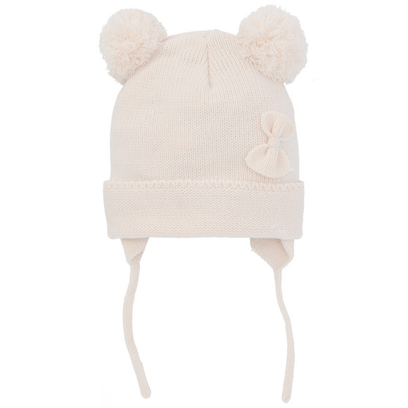 Baby Wintermütze mit Zierschleife