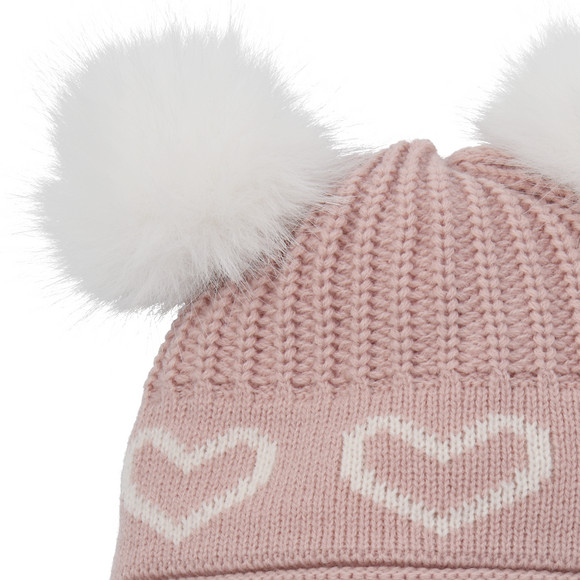 Baby wintermuts met hartjespatroon