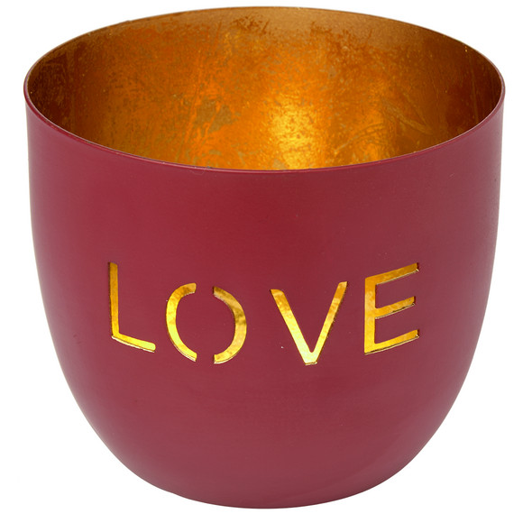 Windlicht aus Metall