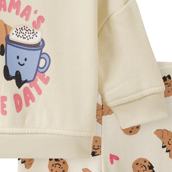 Newborn Set mit Frühstücks-Print