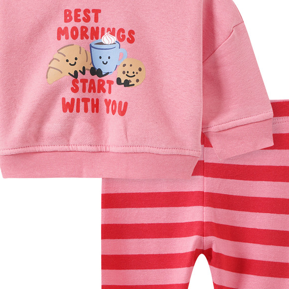 Newborn Set mit Frühstücks-Print