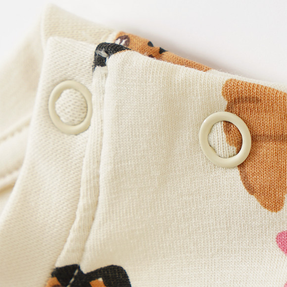 Baby Langarmshirt mit Frühstücks-Print