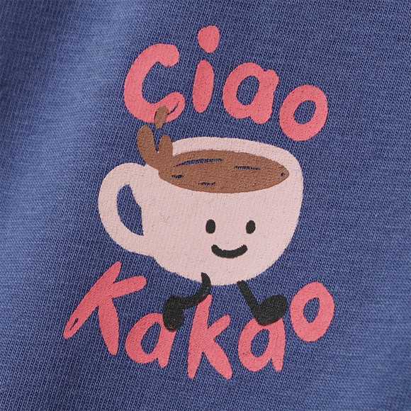 Baby Langarmshirt mit Frühstücks-Print