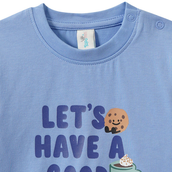 Baby Langarmshirt mit Frühstücks-Print