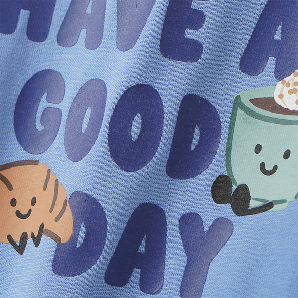 Baby Langarmshirt mit Frühstücks-Print