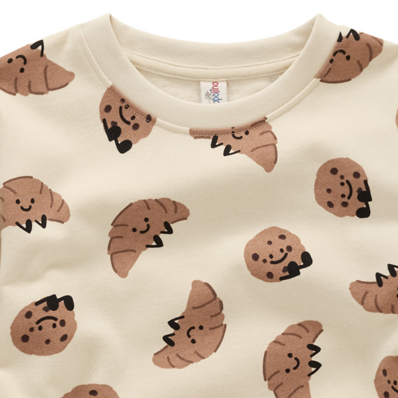 Kinder Sweatshirt mit Frühstücks-Print