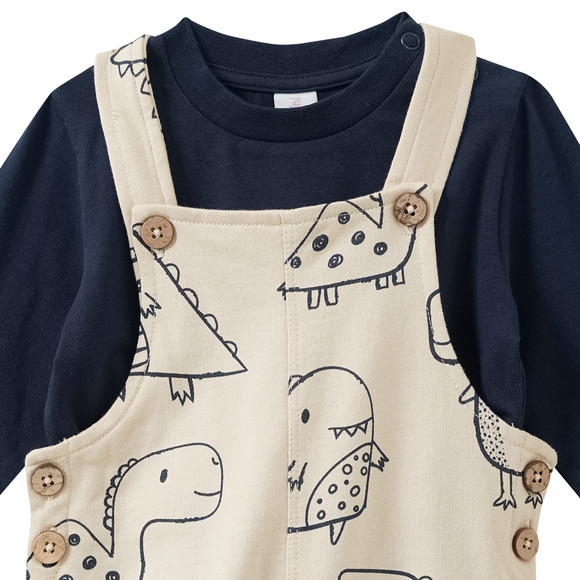 Newborn Set mit Shirt und Latzhose