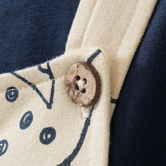 Newborn Set mit Shirt und Latzhose