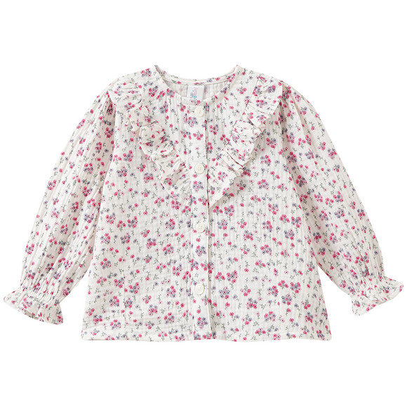 Baby Musselin-Bluse mit Blümchen-Print