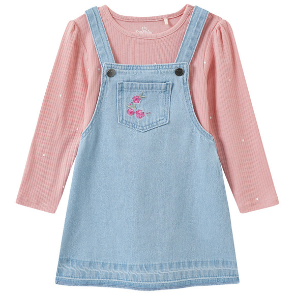 Baby set met spijkerjurk