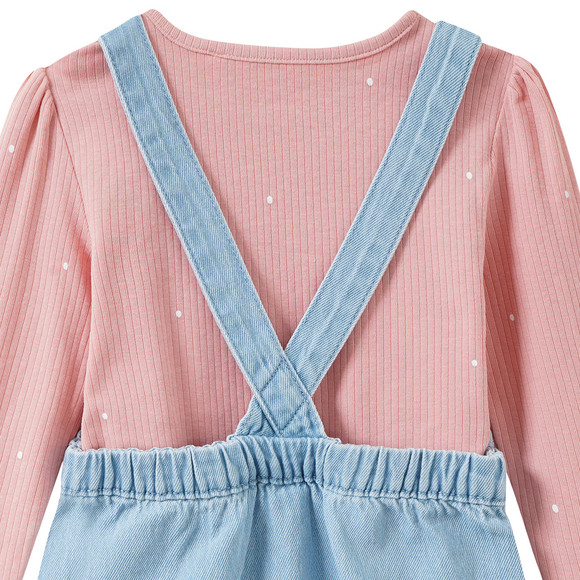 Baby set met spijkerjurk