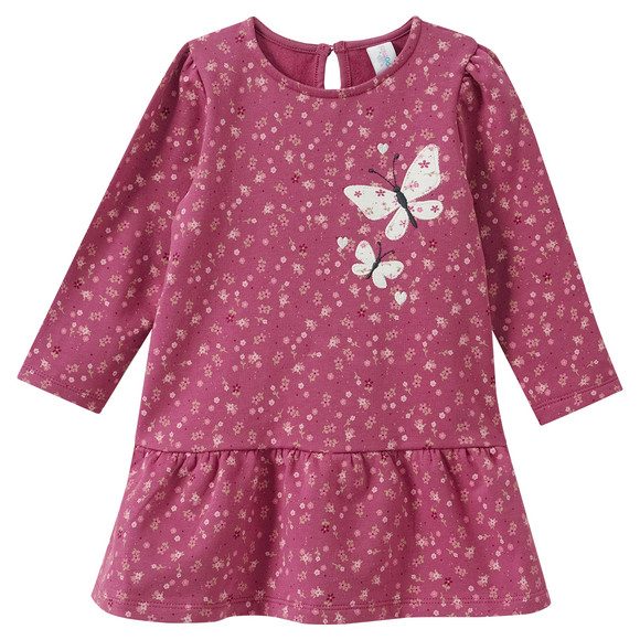 Baby Sweatkleid mit Blümchen-Allover