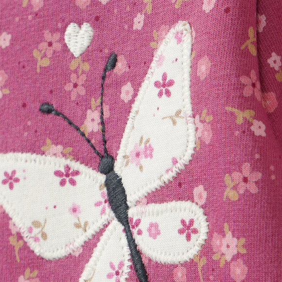 Baby Sweatkleid mit Blümchen-Allover