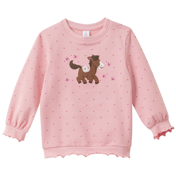 Baby Sweatshirt mit Pferde-Print