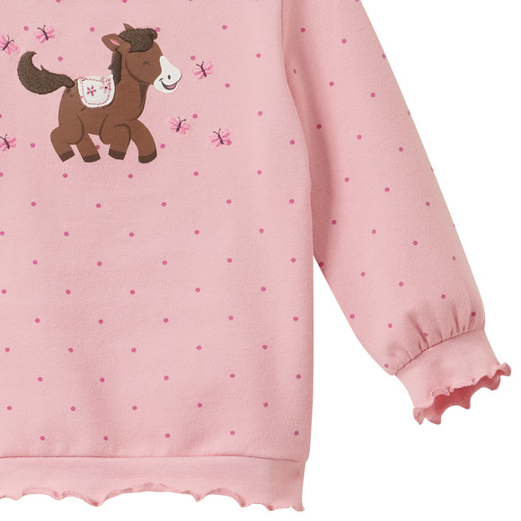 Baby Sweatshirt mit Pferde-Print
