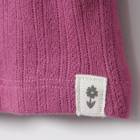 Newborn shirt met lange mouwen en ruches