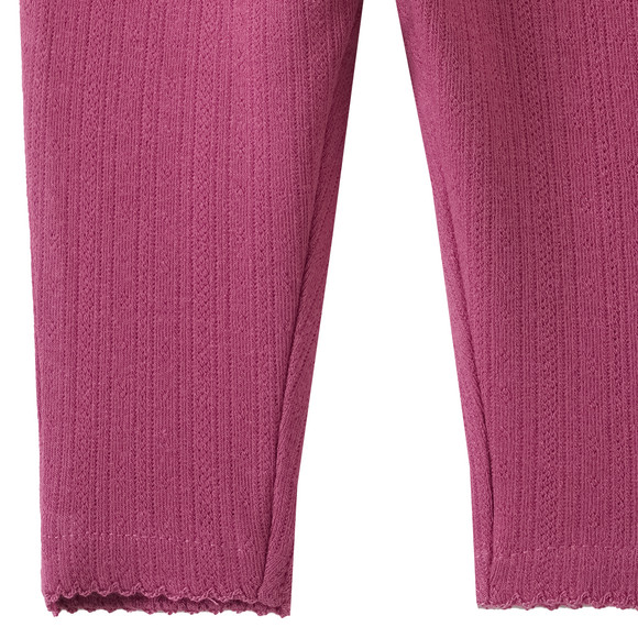 Legging voor newborns met ajourpatroon