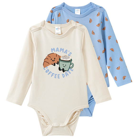 2 Baby Bodys aus Bio-Baumwolle