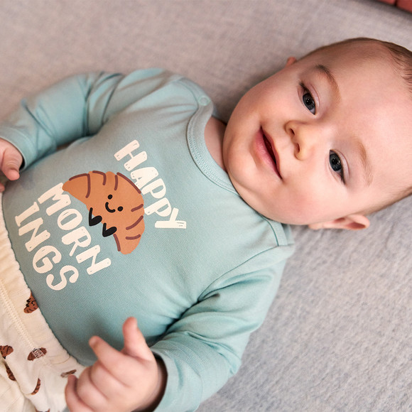 2 Baby Bodys aus Bio-Baumwolle