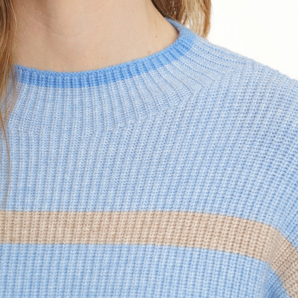 Damen Strickpullover mit Stehkragen