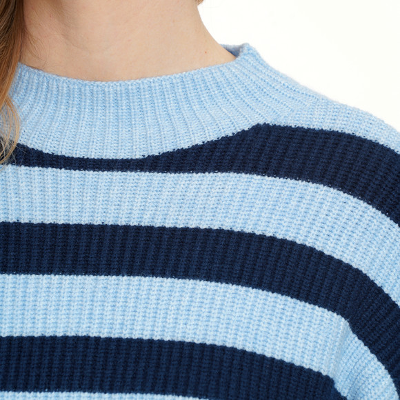 Damen Strickpullover mit Stehkragen