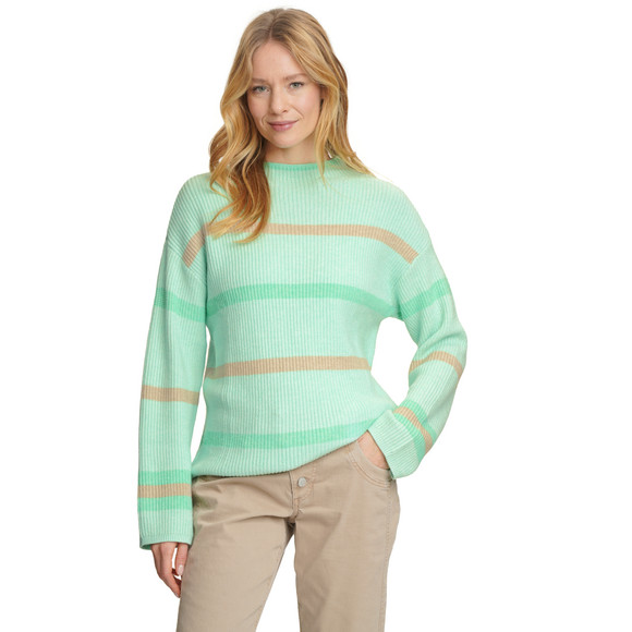 Damen Strickpullover mit Stehkragen