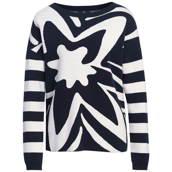 Damen Strickpullover mit Allover-Muster