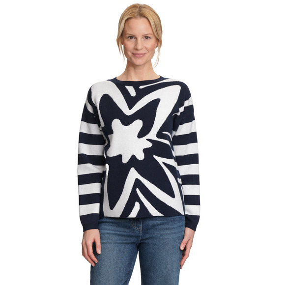 Damen Strickpullover mit Allover-Muster