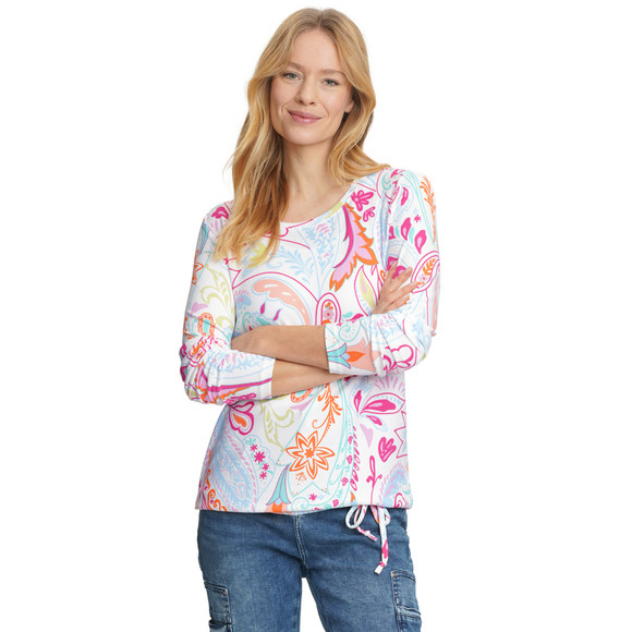 Damen Langarmshirt mit Tunnelzug