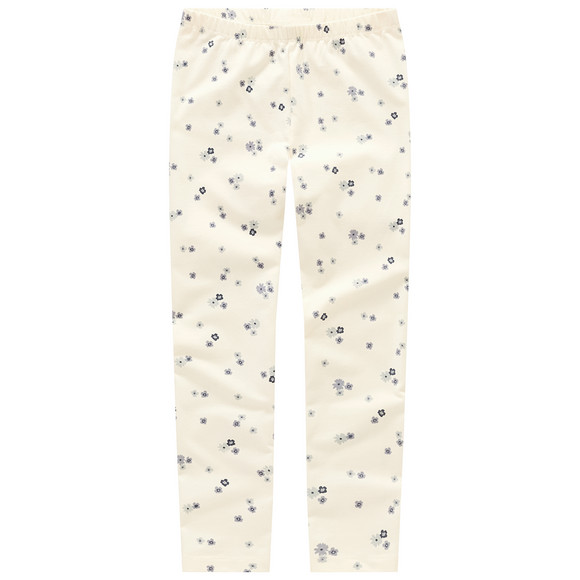 2 Mädchen Leggings mit Blümchen