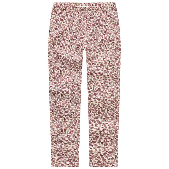 2 Mädchen Leggings mit Blümchen