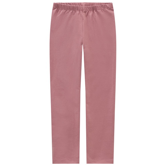 2 Mädchen Leggings mit Blümchen
