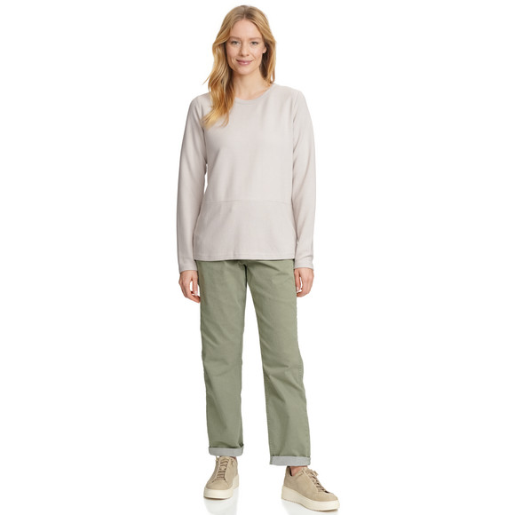 Damen Langarmshirt in strukturierter Qualität