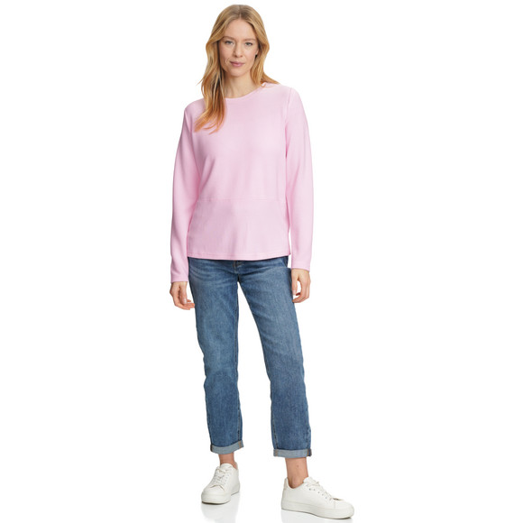 Damen Langarmshirt in strukturierter Qualität