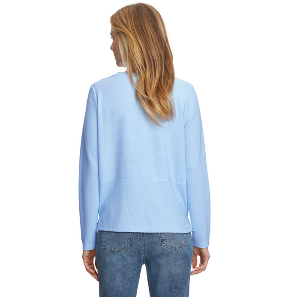 Damen Langarmshirt in strukturierter Qualität