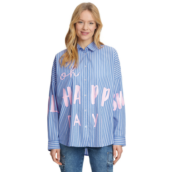 Damen Bluse mit Hemdkragen