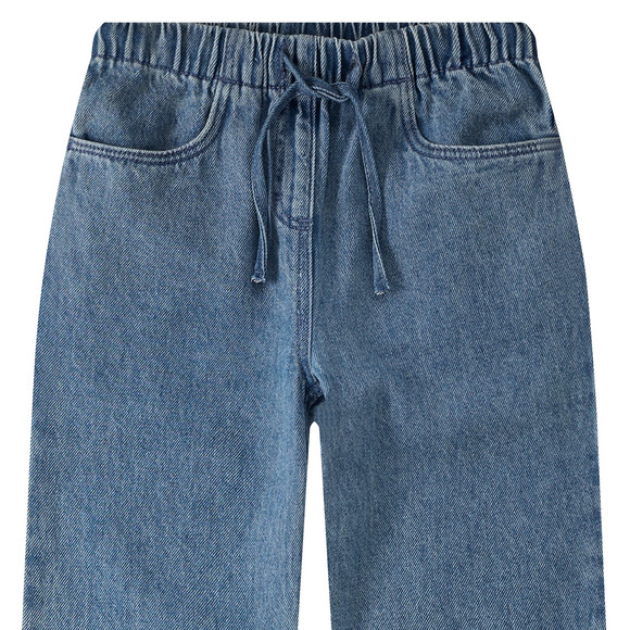 Mädchen Wide-Leg-Jeans mit Elastikbund