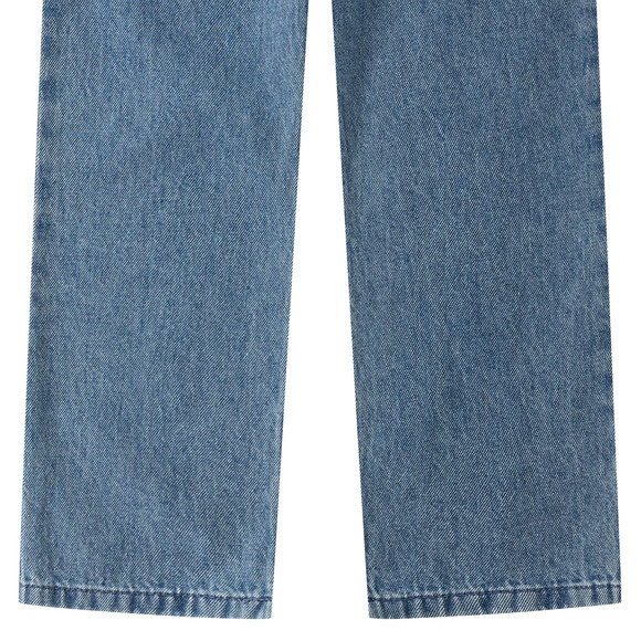 Mädchen Wide-Leg-Jeans mit Elastikbund