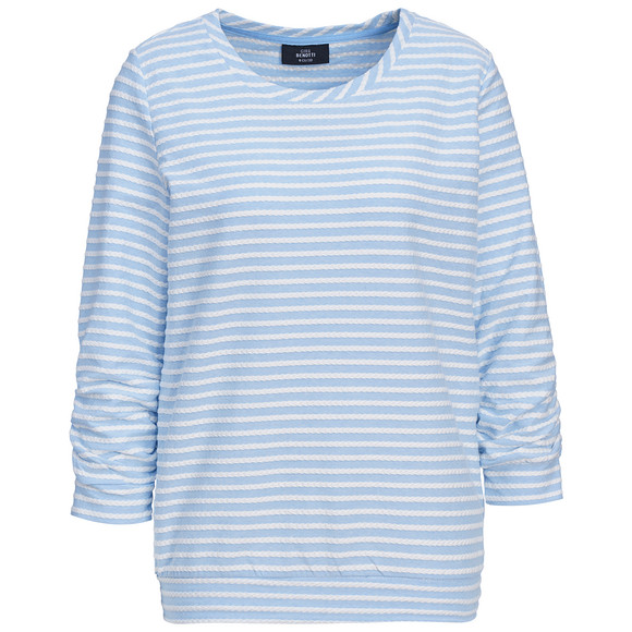 Damen Langarmshirt mit Raffung