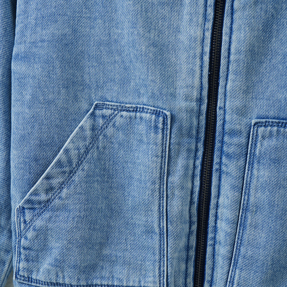 Jungen Jeansblouson mit Kapuze