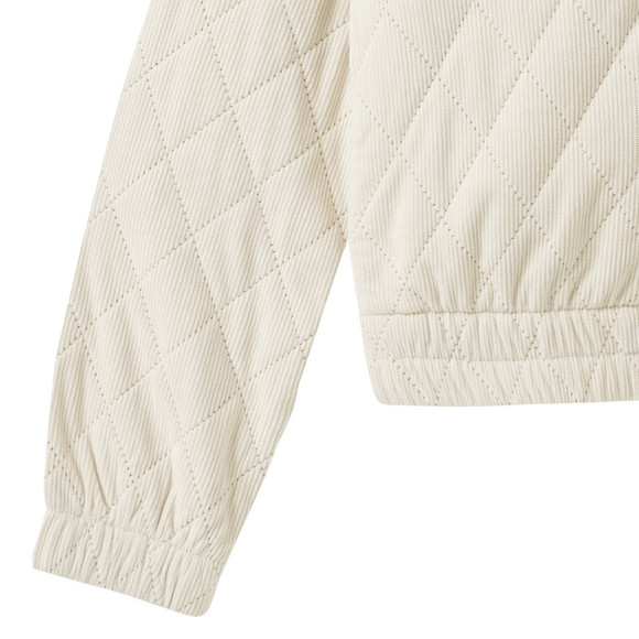 Corduroy jas voor meisjes met stiksels