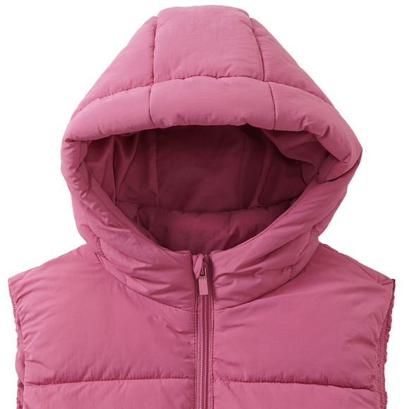 Mädchen Steppweste mit Kapuze