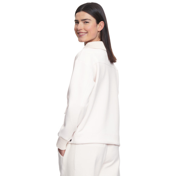 Damen Sweatjacke mit Strickkragen