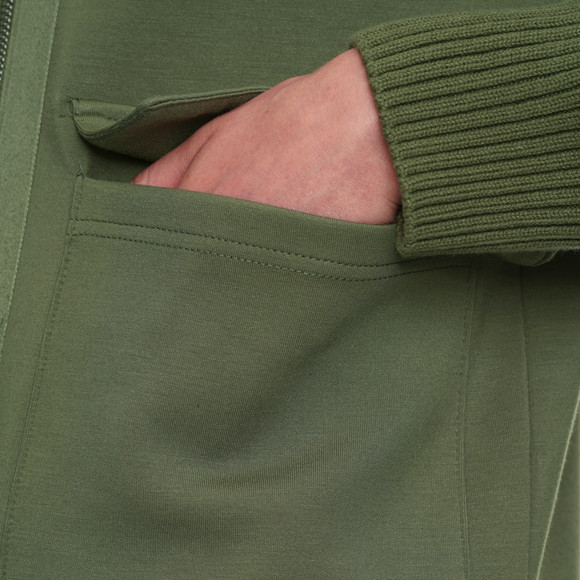 Damen Sweatjacke mit Strickkragen